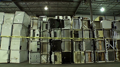 Recycling van koelkast
